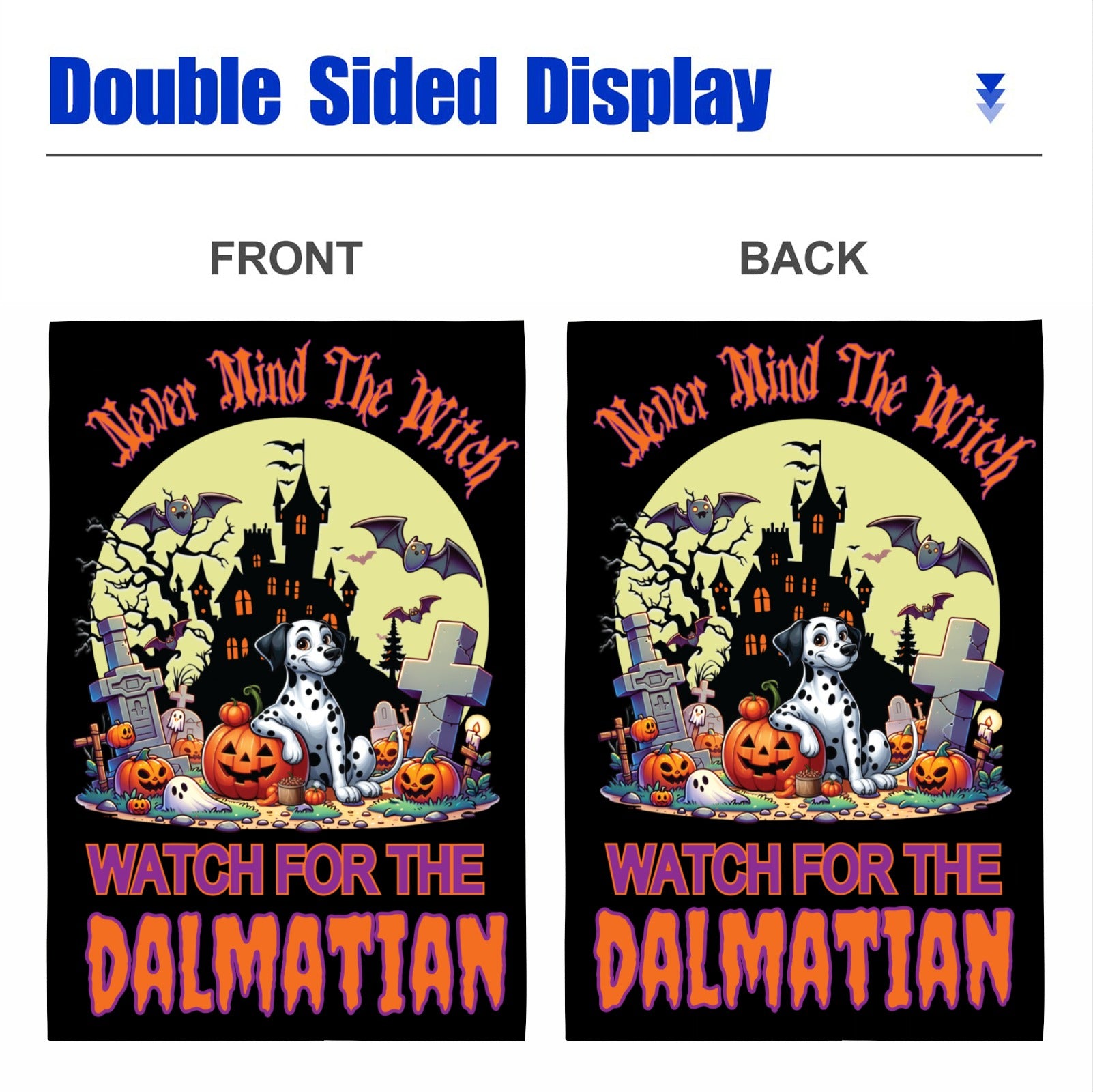 Halloween Non-Sporting Breed Garden Flags - WagALotBowWow