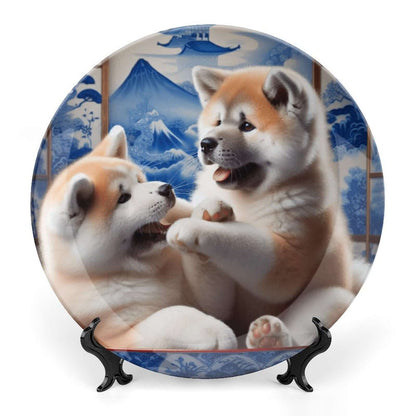 Customize Bone China Decorative Plate - WagALotBowWow