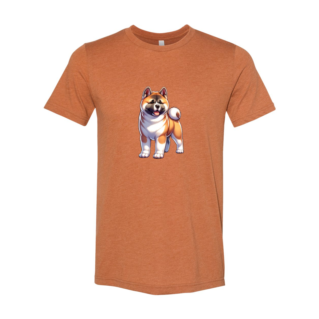 Akita Fawn Cartoon Front Unisex Short Sleeve Jersey Tee - WagALotBowWow