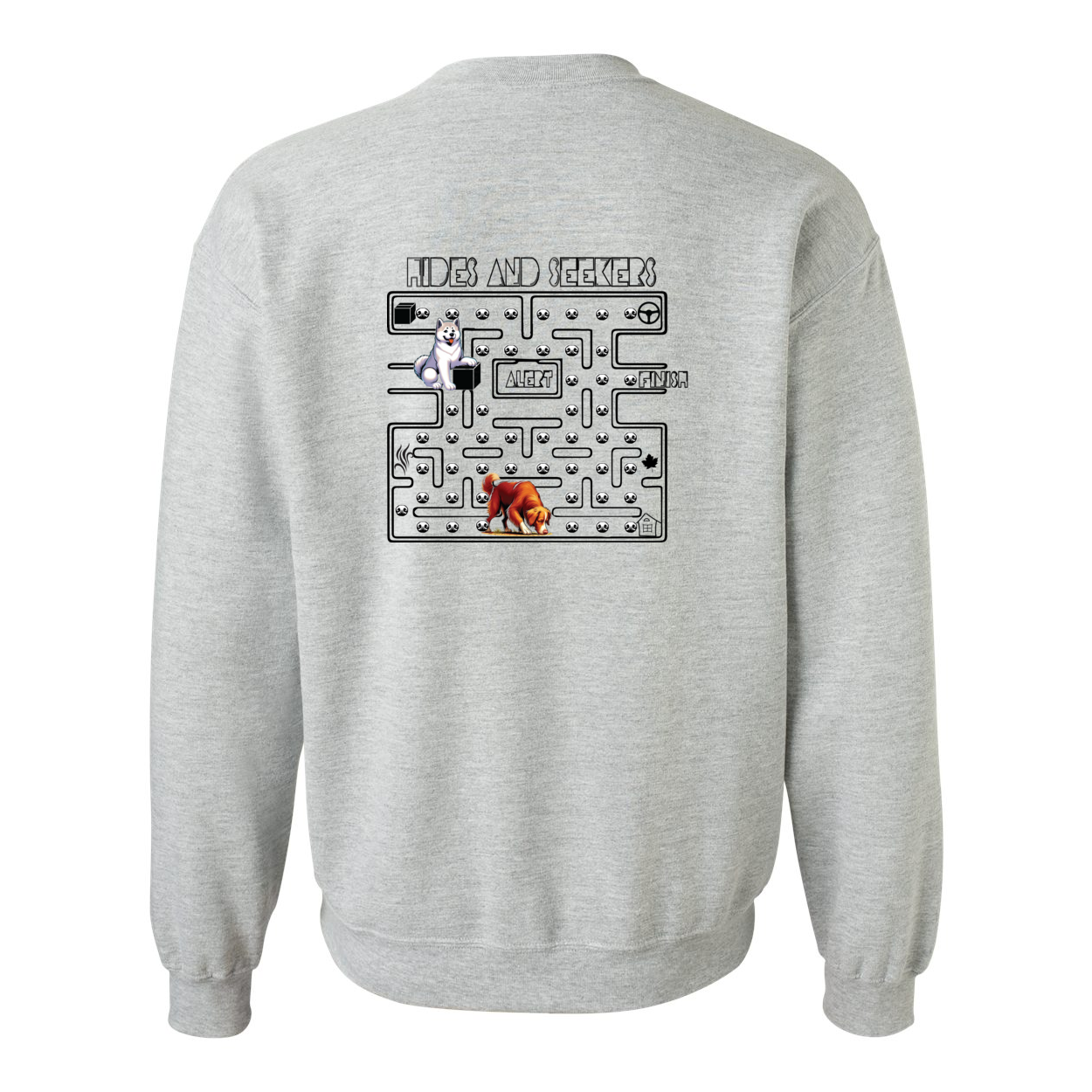 River Maze Scent Heavy Blend Crewneck Sweatshirt - WagALotBowWow