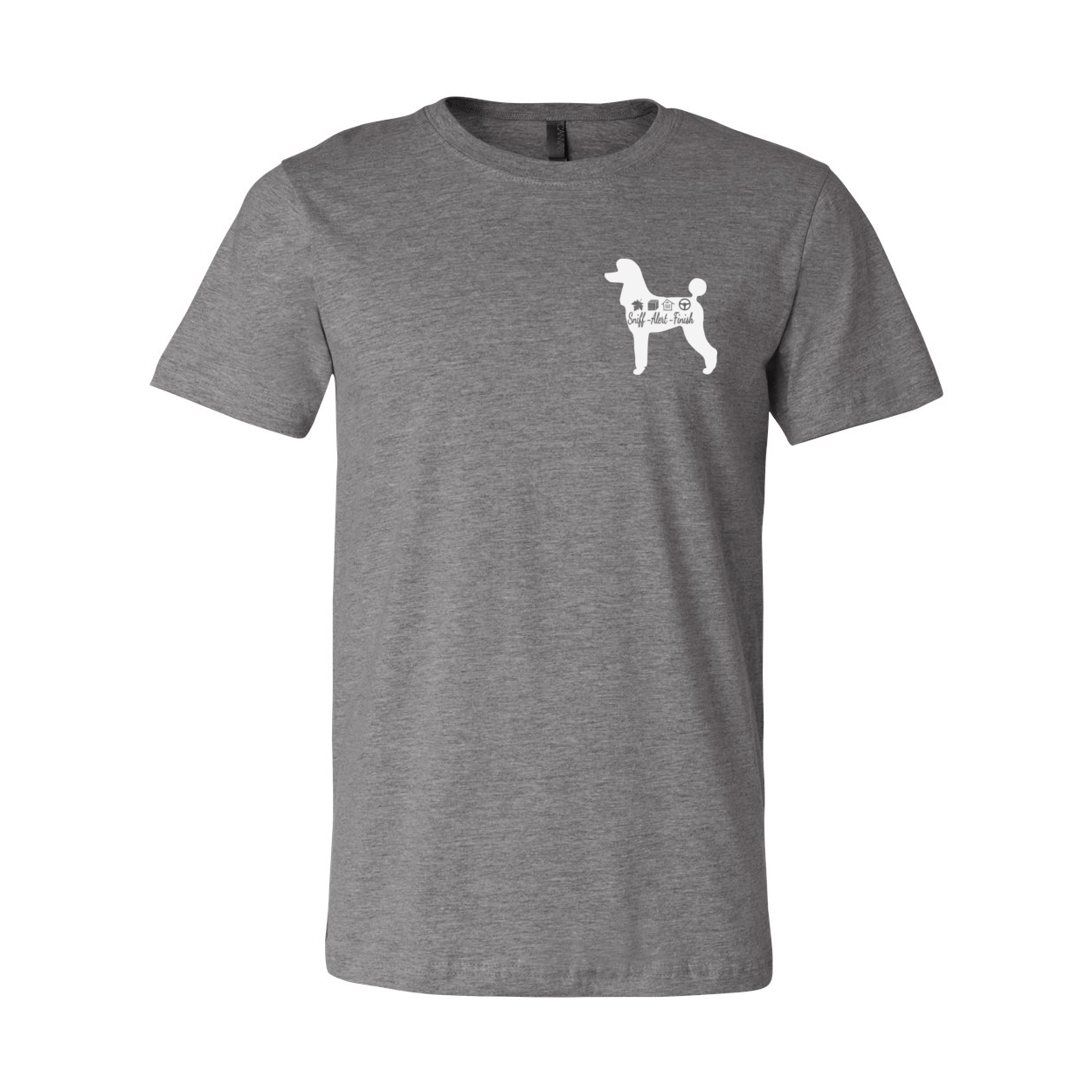 Scent Poodle 2 F/B Unisex Short Sleeve Jersey Tee - WagALotBowWow