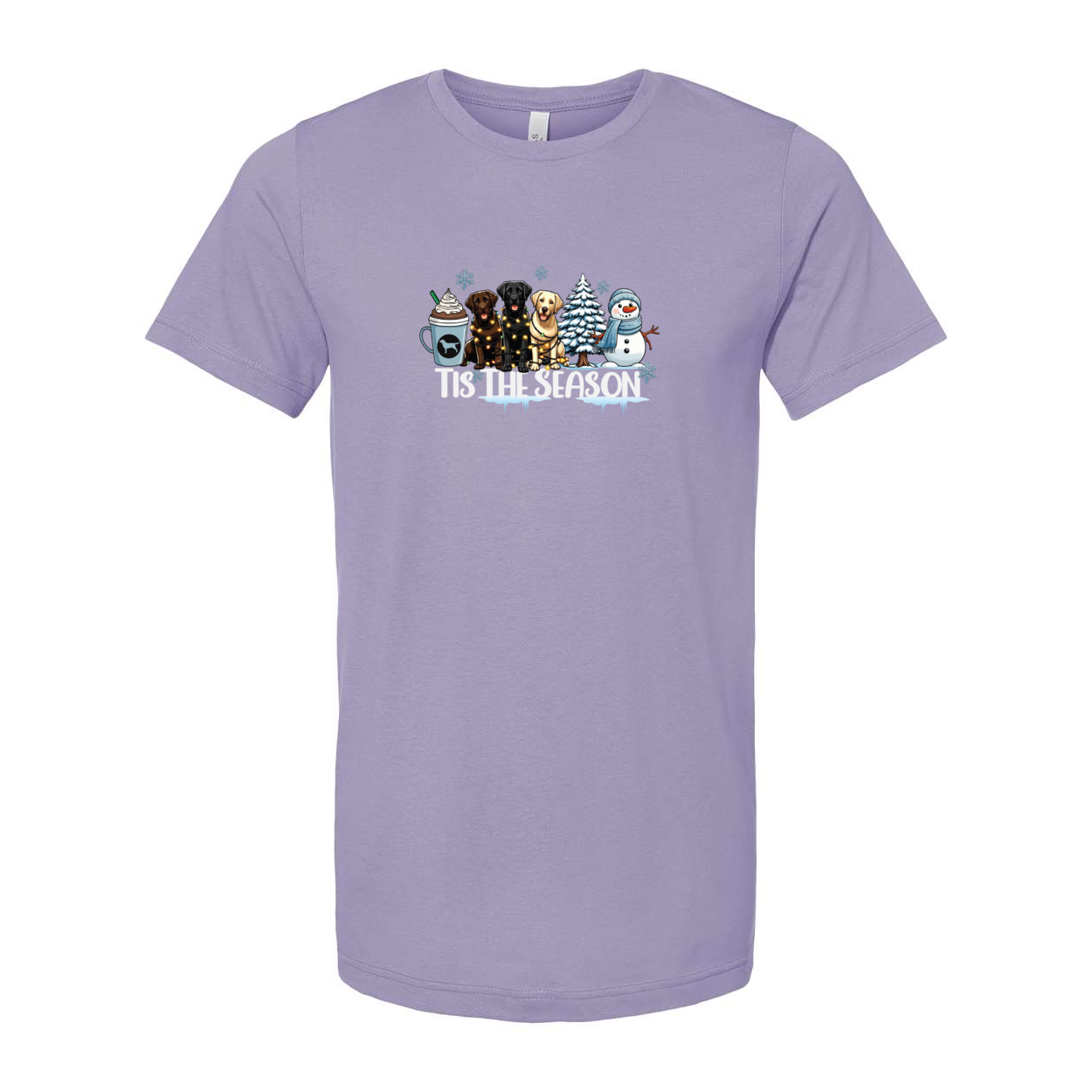 Labrador Tis The Season Winter Unisex Short Sleeve Jersey Tee - WagALotBowWow