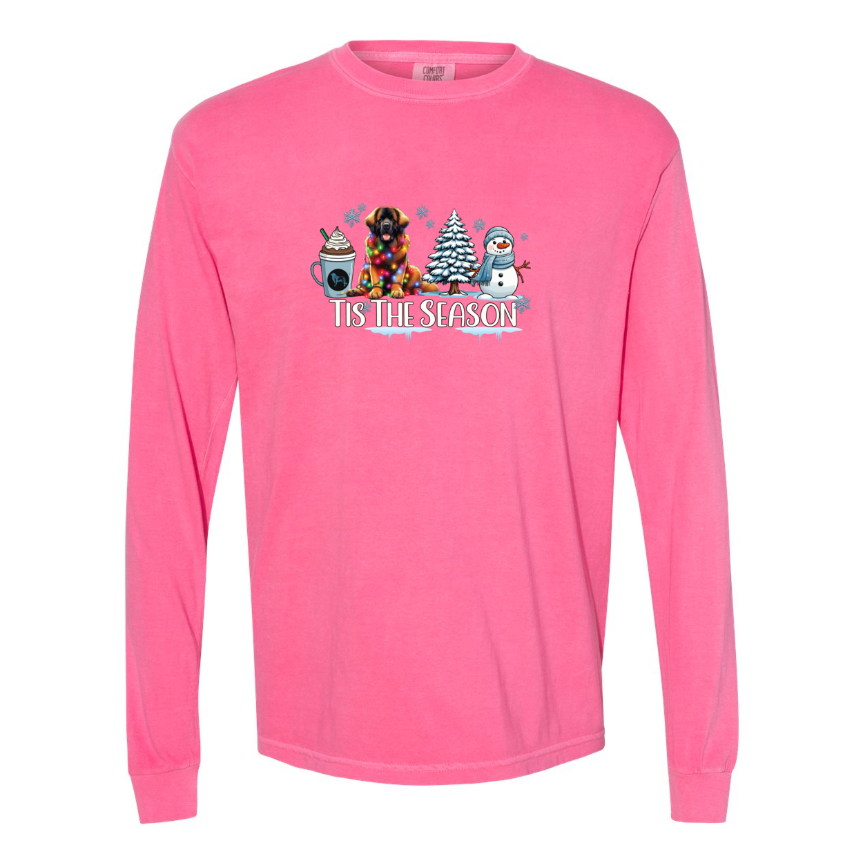Leonberger Tis The Season Winter Long Sleeve T-Shirt - WagALotBowWow