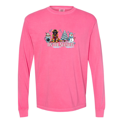 Leonberger Tis The Season Winter Long Sleeve T-Shirt - WagALotBowWow