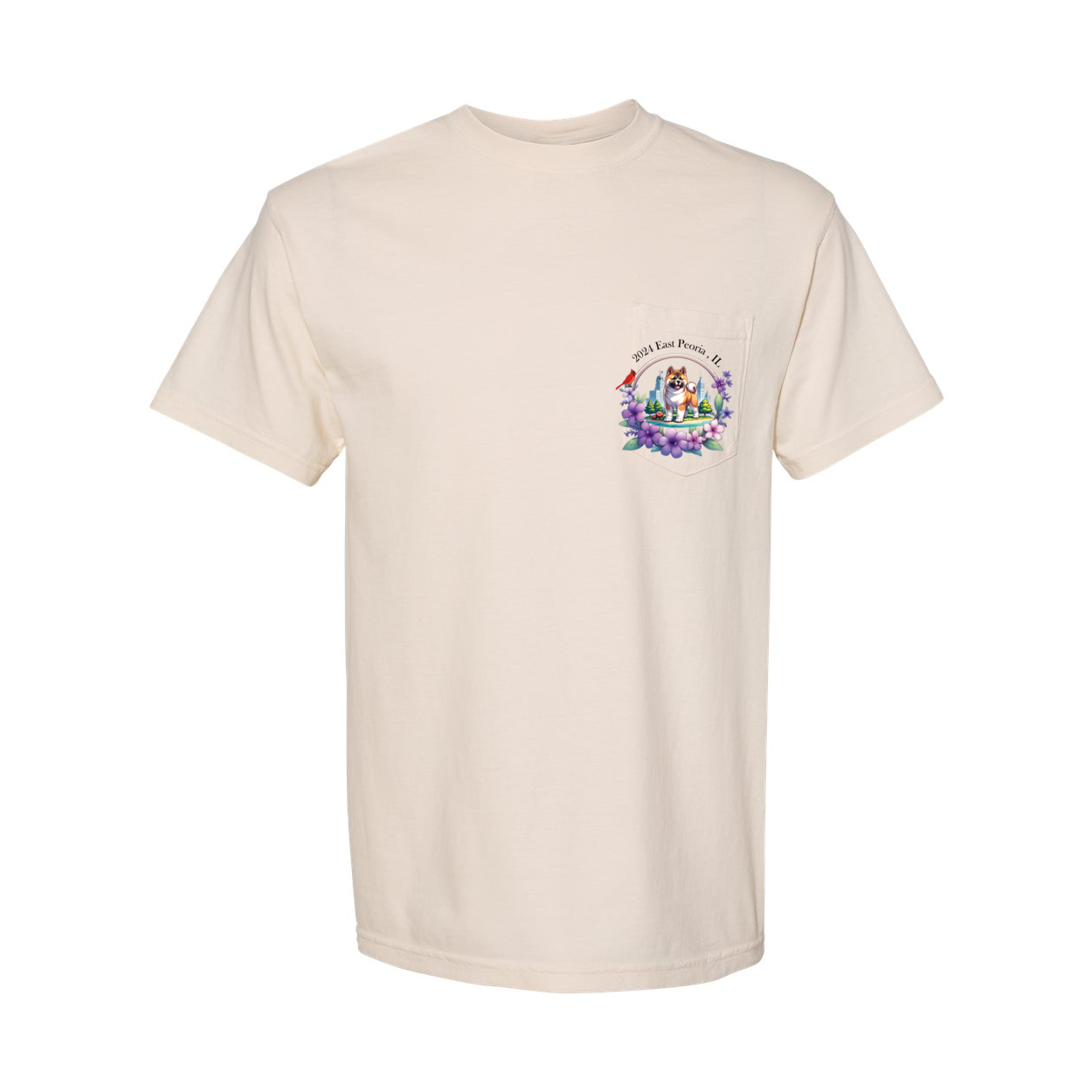 IL Akita Unisex Short Sleeve with Pocket - WagALotBowWow