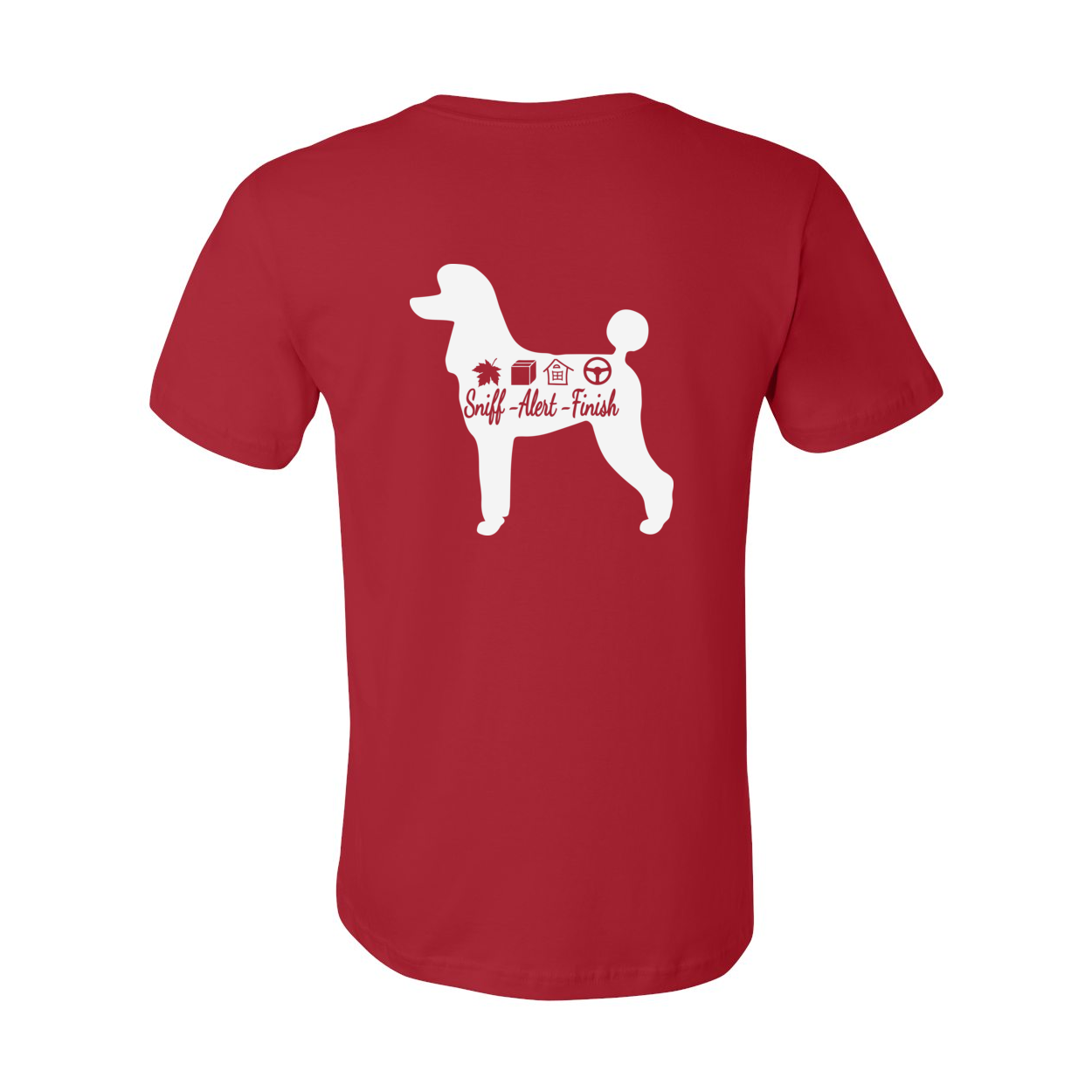 Scent Poodle 2 F/B Unisex Short Sleeve Jersey Tee - WagALotBowWow