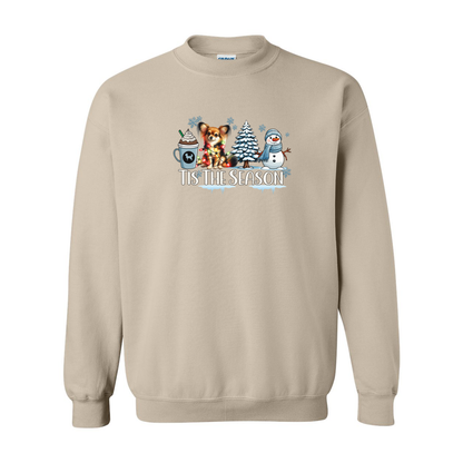 Russian Toy Tis The Season Winter Heavy Blend Crewneck Sweatshirt - WagALotBowWow