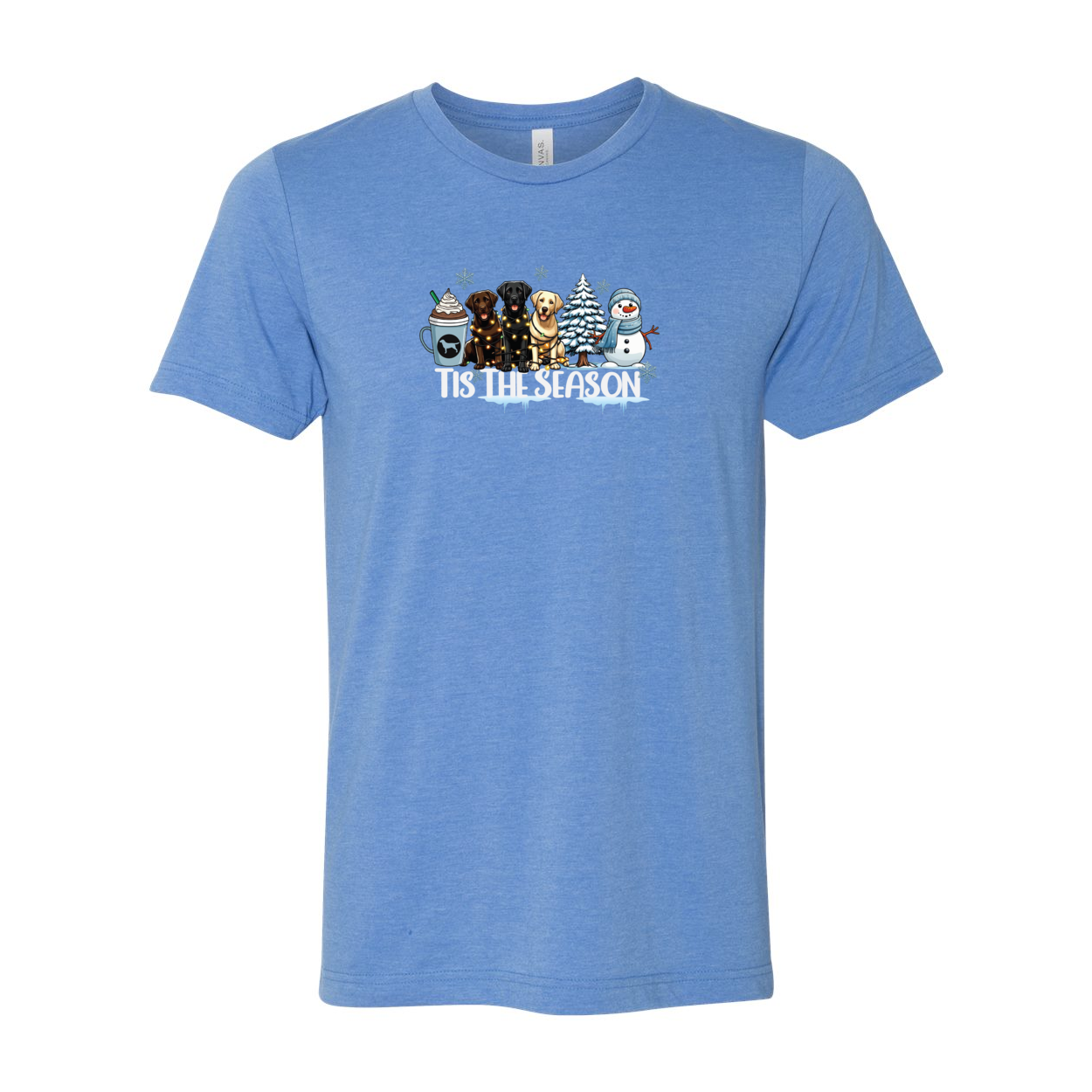 Labrador Tis The Season Winter Unisex Short Sleeve Jersey Tee - WagALotBowWow
