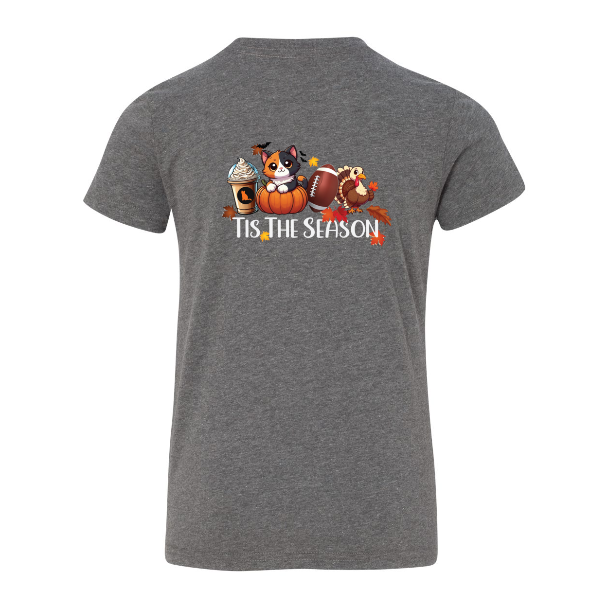 Calico Cat Tis The Season Fall Front/Back - WagALotBowWow