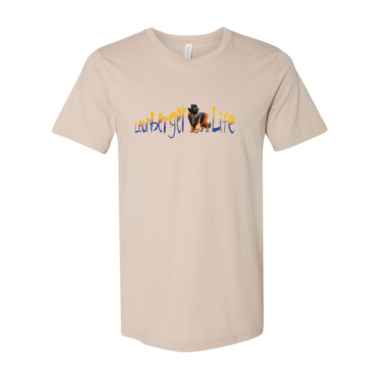 Leonberger Life YellowBlue Unisex Short Sleeve Jersey Tee - WagALotBowWow