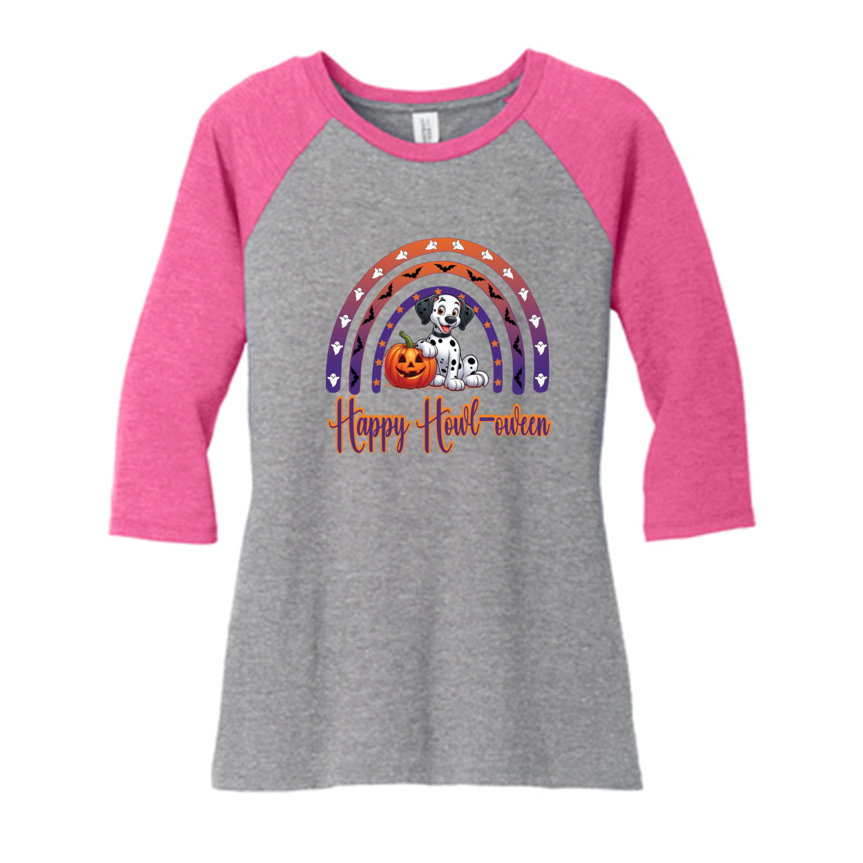 Dalmatian Howl-ween Front Print Only - WagALotBowWow