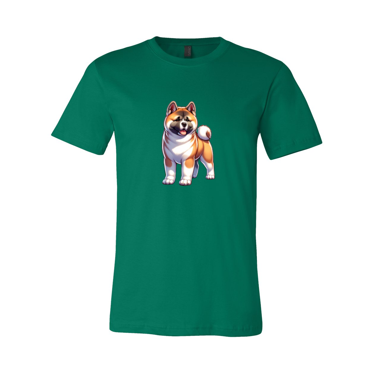 Akita Fawn Cartoon Front Unisex Short Sleeve Jersey Tee - WagALotBowWow