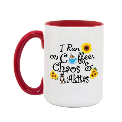 15oz Coffee, Chaos, Akitas Sunflower - WagALotBowWow