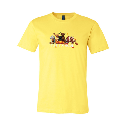 Labrador Tis The Season Fall Unisex Short Sleeve Jersey Tee - WagALotBowWow