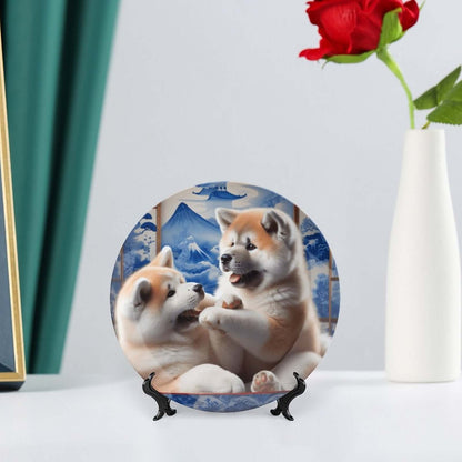 Customize Bone China Decorative Plate - WagALotBowWow