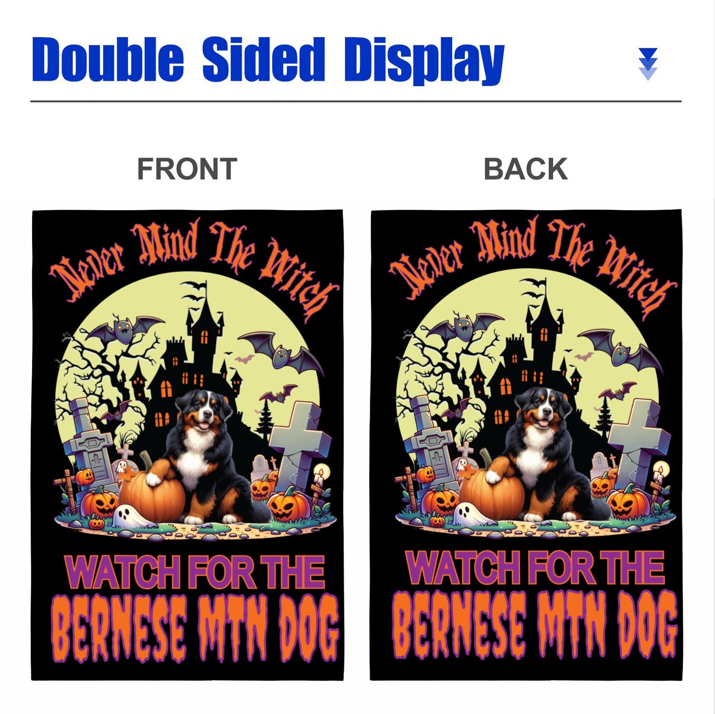 Halloween Working Dog Breeds Garden Flag - WagALotBowWow