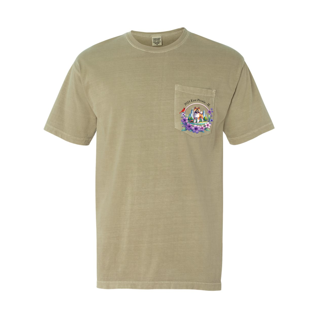 IL Akita Unisex Short Sleeve with Pocket - WagALotBowWow