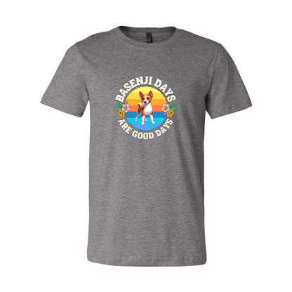Basenji Days Are Good Days SS T-shirt - WagALotBowWow