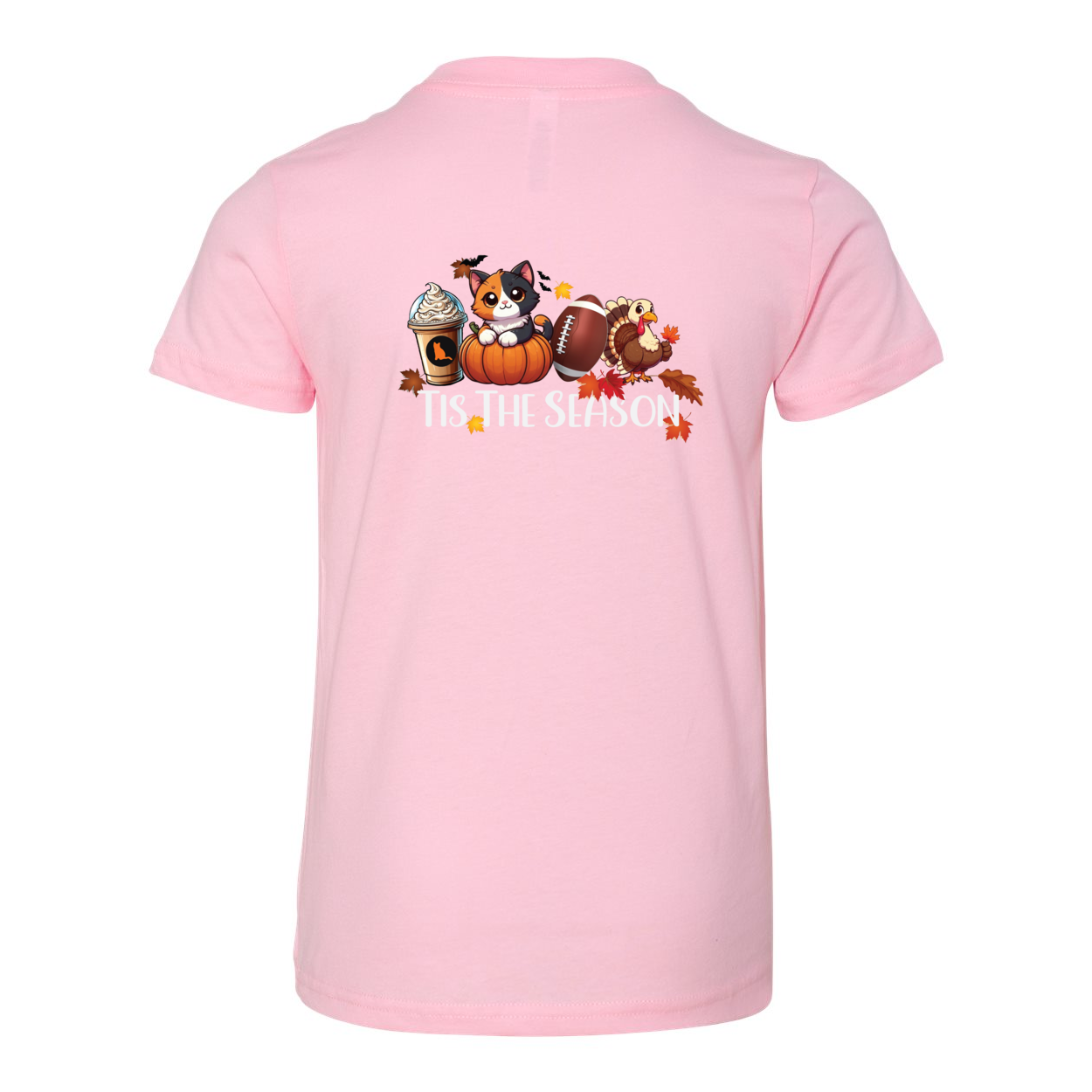 Calico Cat Tis The Season Fall Front/Back - WagALotBowWow