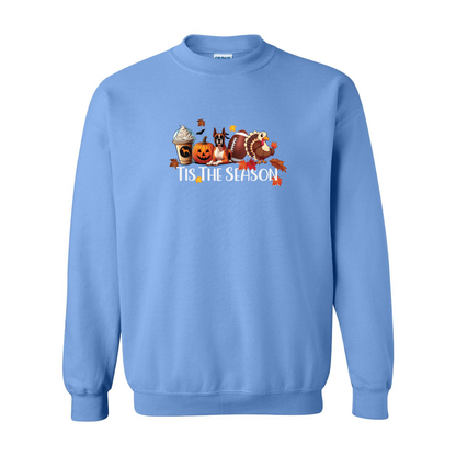 Boxer Tis The Season Turkey Heavy Blend Crewneck Sweatshirt - WagALotBowWow