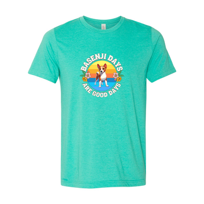Basenji Days Are Good Days SS T-shirt - WagALotBowWow