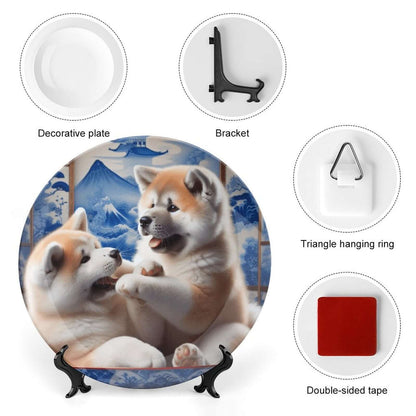 Customize Bone China Decorative Plate - WagALotBowWow