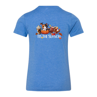 Calico Cat Tis The Season Fall Front/Back - WagALotBowWow