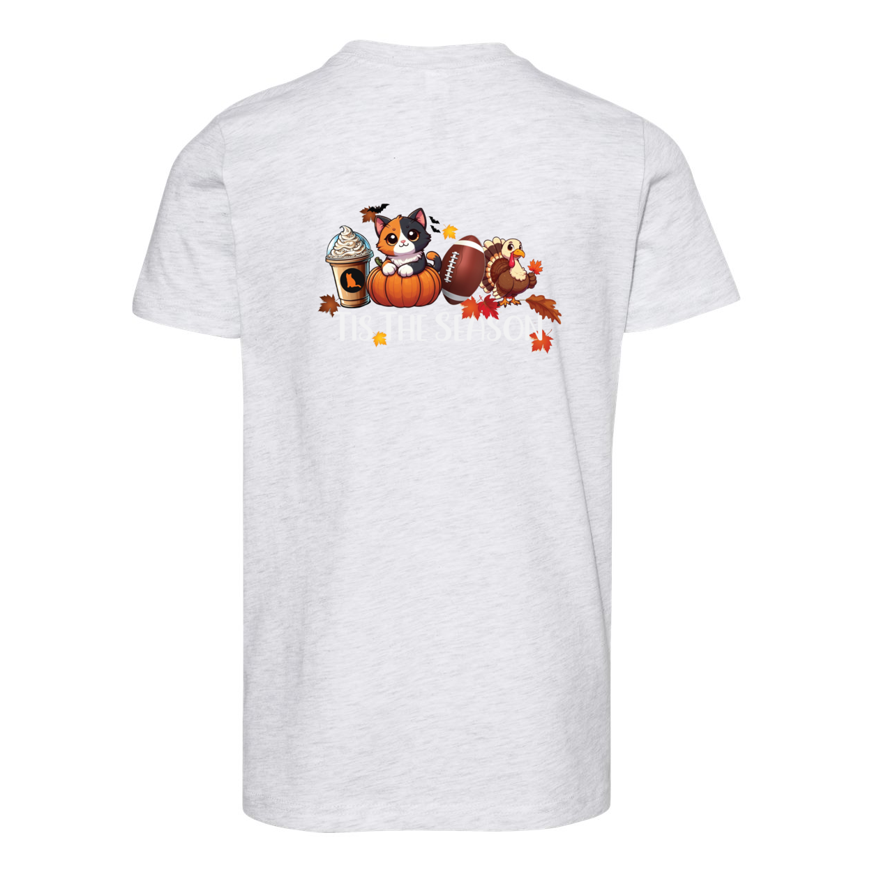 Calico Cat Tis The Season Fall Front/Back - WagALotBowWow