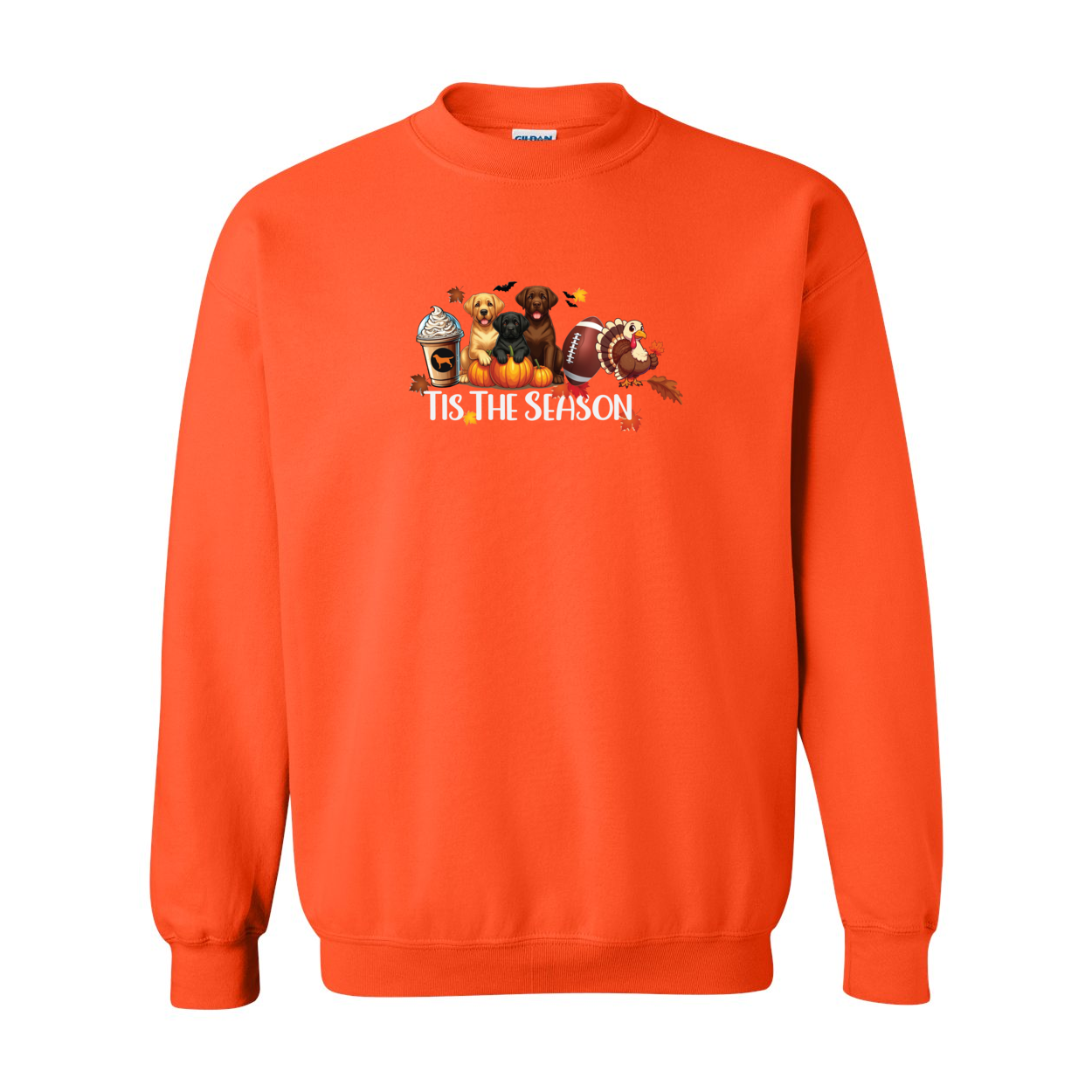 Labrador Tis The Season Fall Heavy Blend Crewneck Sweatshirt - WagALotBowWow