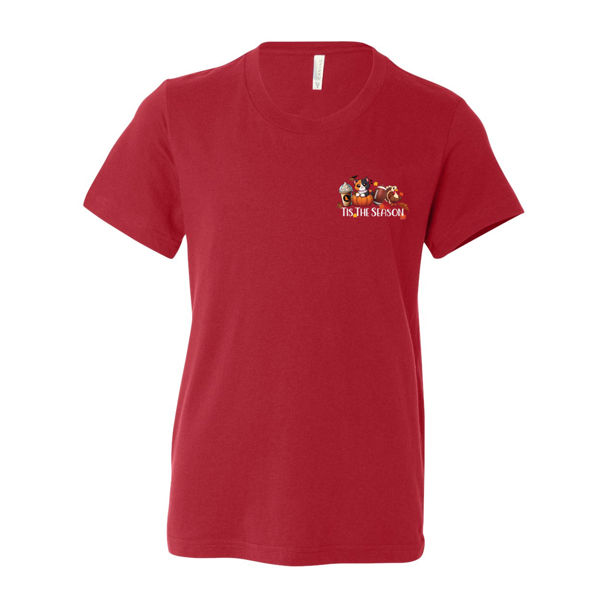 Calico Cat Tis The Season Fall Front/Back - WagALotBowWow