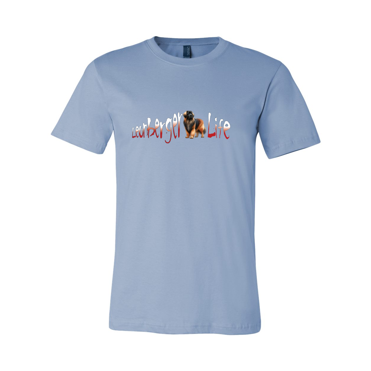 Leonberger Life Red/White Unisex SS Jersey Tee - WagALotBowWow
