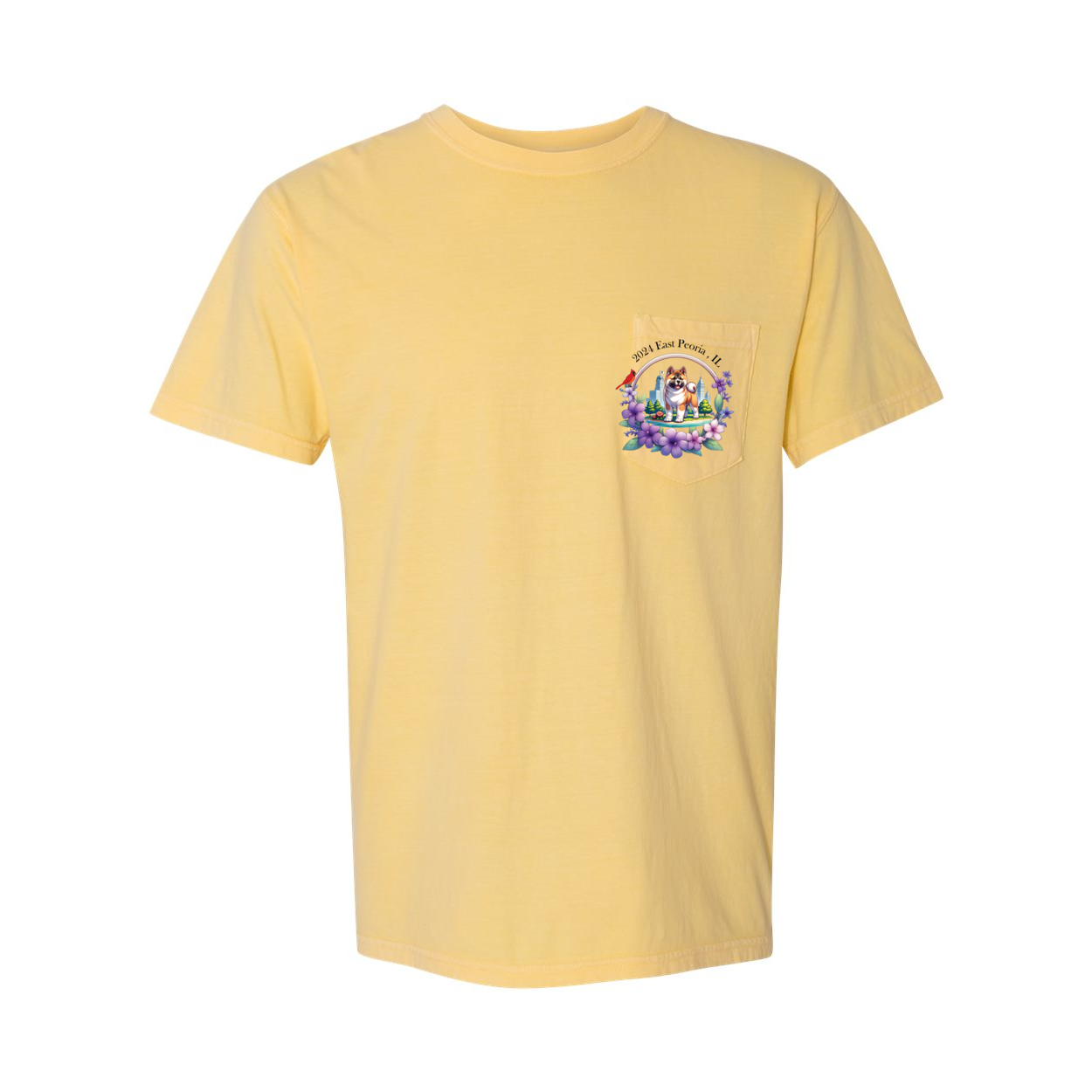 IL Akita Unisex Short Sleeve with Pocket - WagALotBowWow