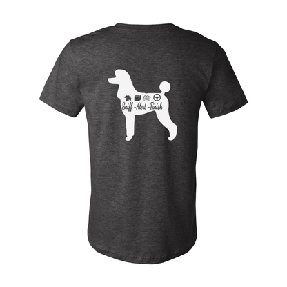 Scent Poodle 2 F/B Unisex Short Sleeve Jersey Tee - WagALotBowWow
