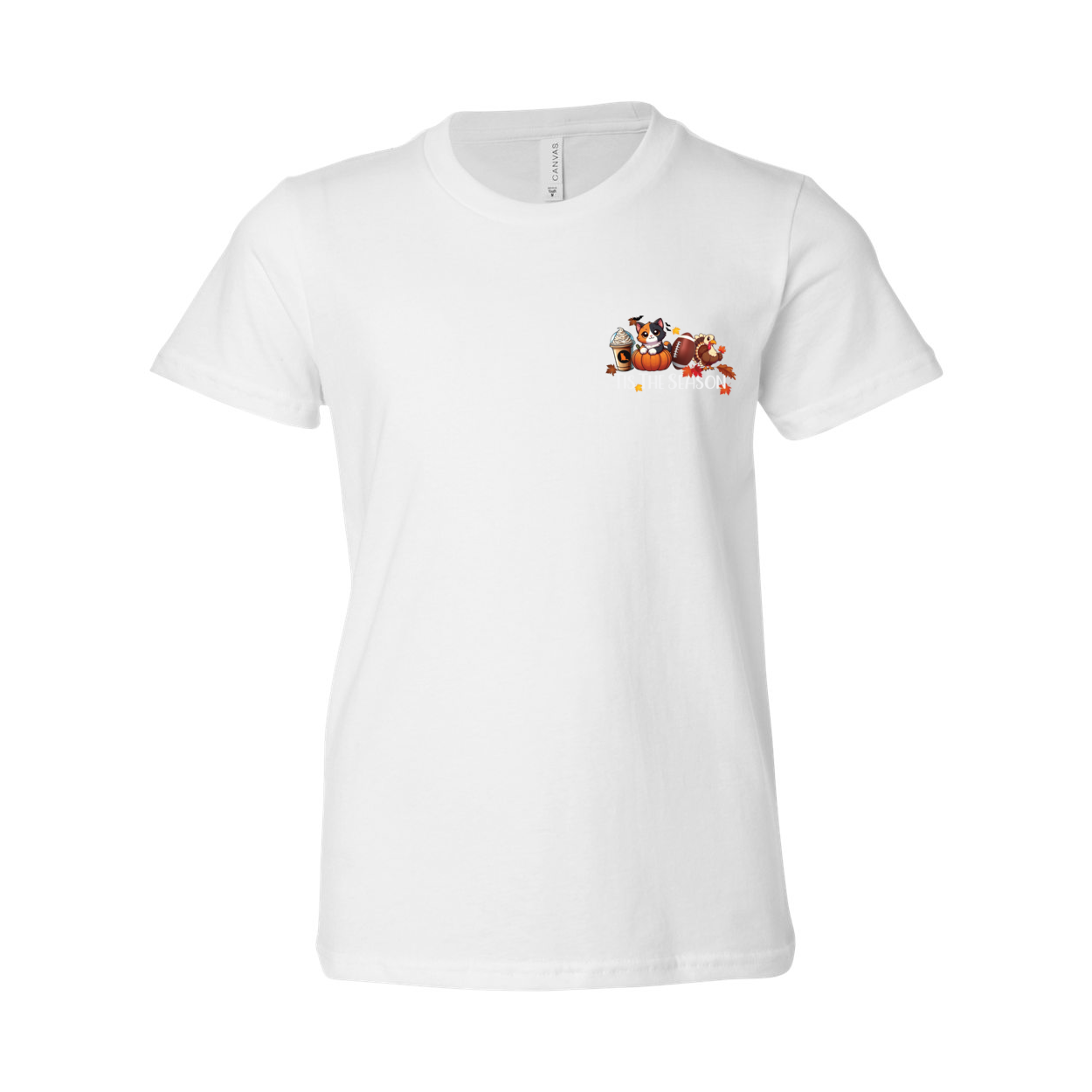 Calico Cat Tis The Season Fall Front/Back - WagALotBowWow