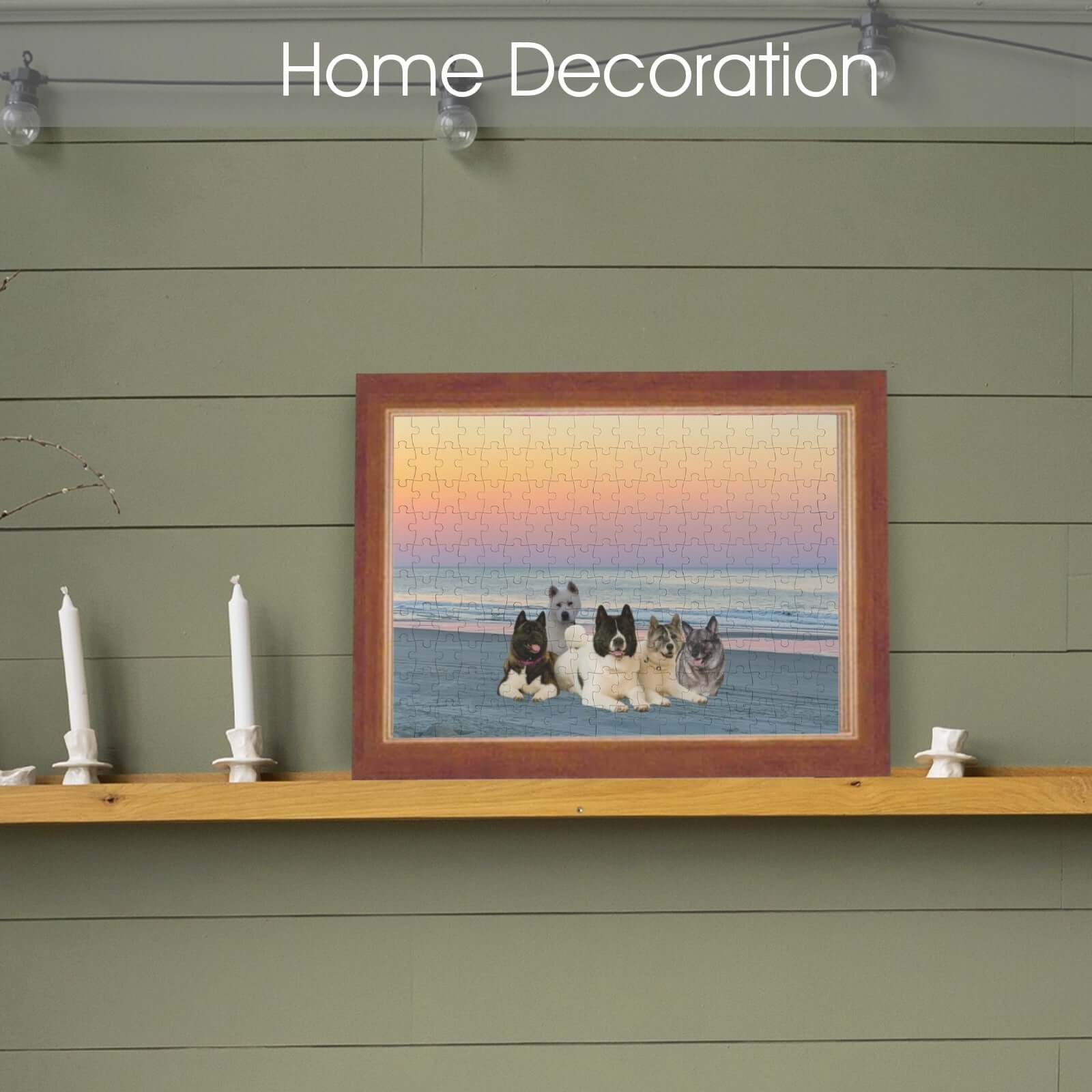 Custom 200-Piece Wooden Jigsaw Puzzles - WagALotBowWow