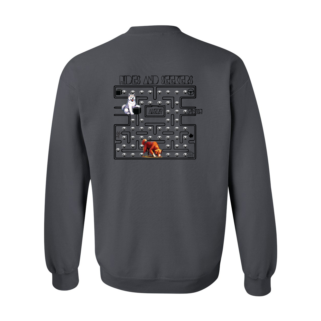 River Maze Scent Heavy Blend Crewneck Sweatshirt - WagALotBowWow