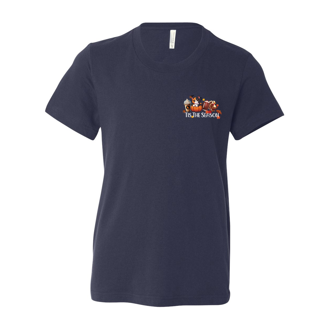 Calico Cat Tis The Season Fall Front/Back - WagALotBowWow