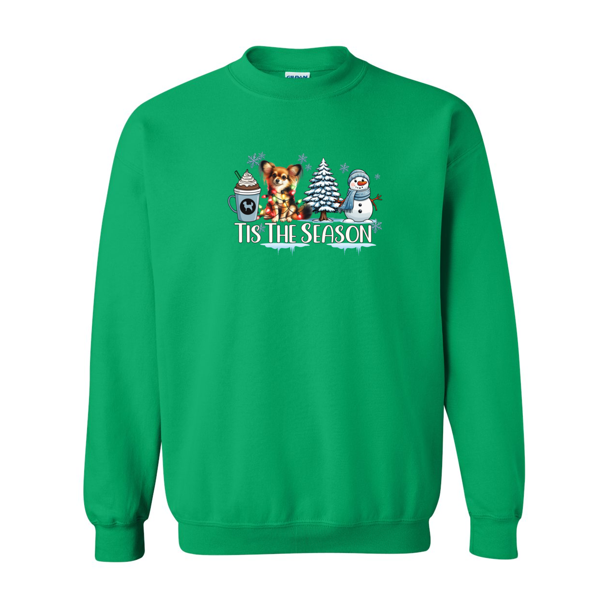 Russian Toy Tis The Season Winter Heavy Blend Crewneck Sweatshirt - WagALotBowWow