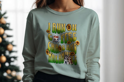 Coffee Chaos & Malamutes Sweatshirt - WagALotBowWow