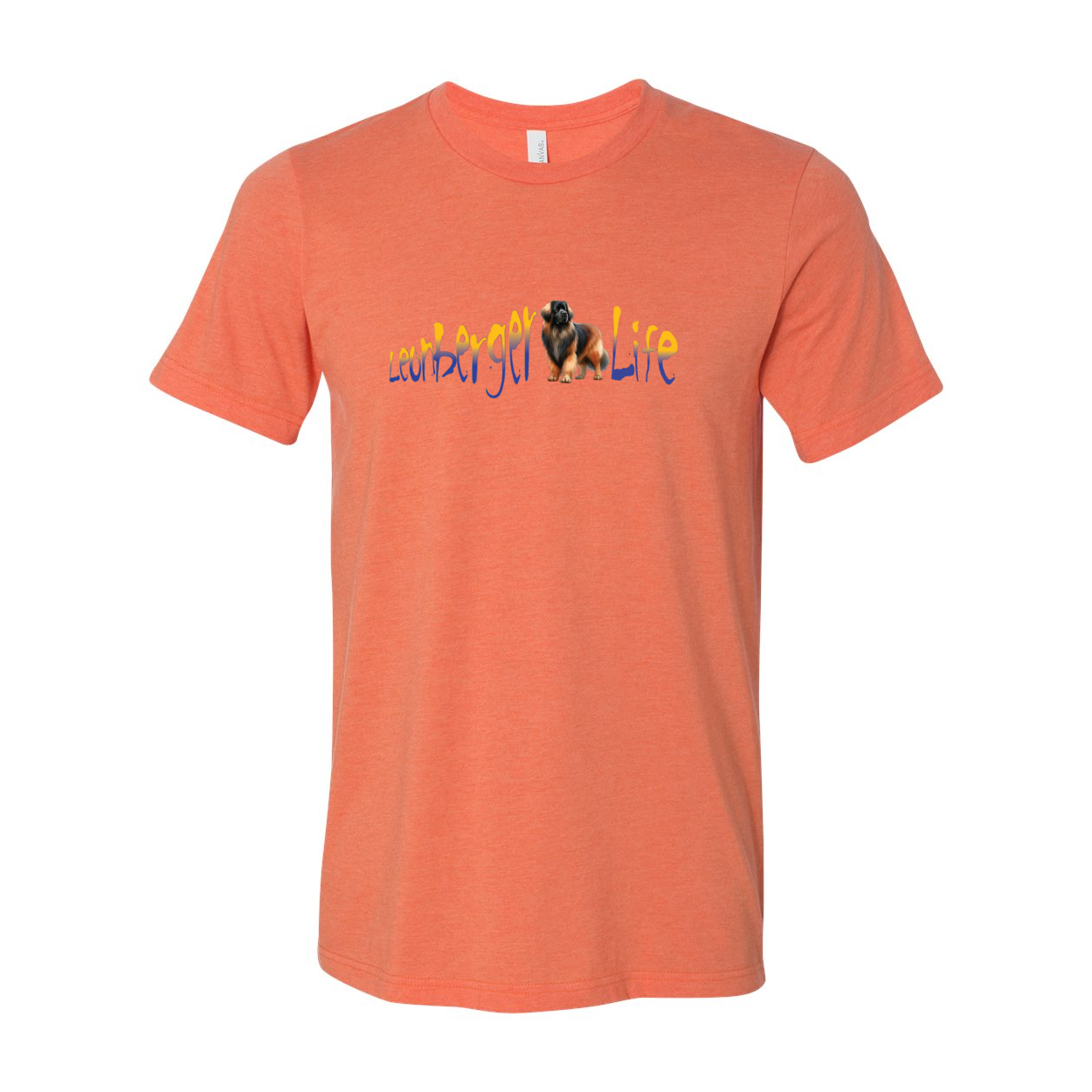 Leonberger Life YellowBlue Unisex Short Sleeve Jersey Tee - WagALotBowWow