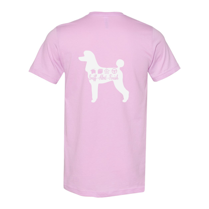 Scent Poodle 2 F/B Unisex Short Sleeve Jersey Tee - WagALotBowWow