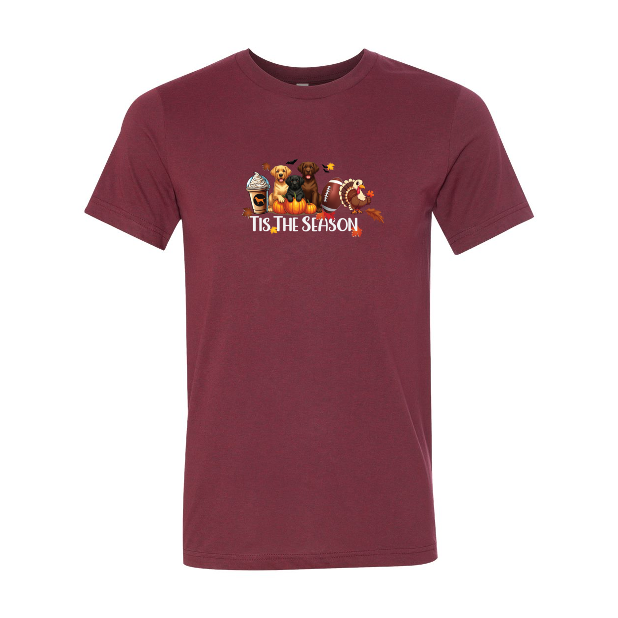 Labrador Tis The Season Fall Unisex Short Sleeve Jersey Tee - WagALotBowWow