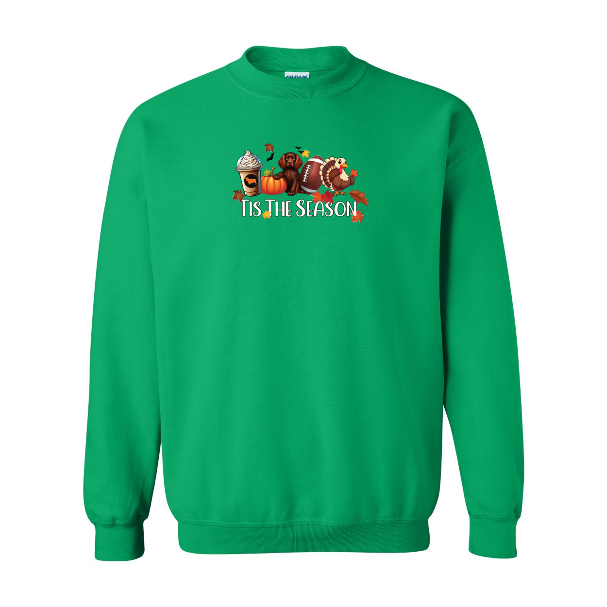 Sussex Tis The Season Fall Heavy Blend Crewneck Sweatshirt - WagALotBowWow