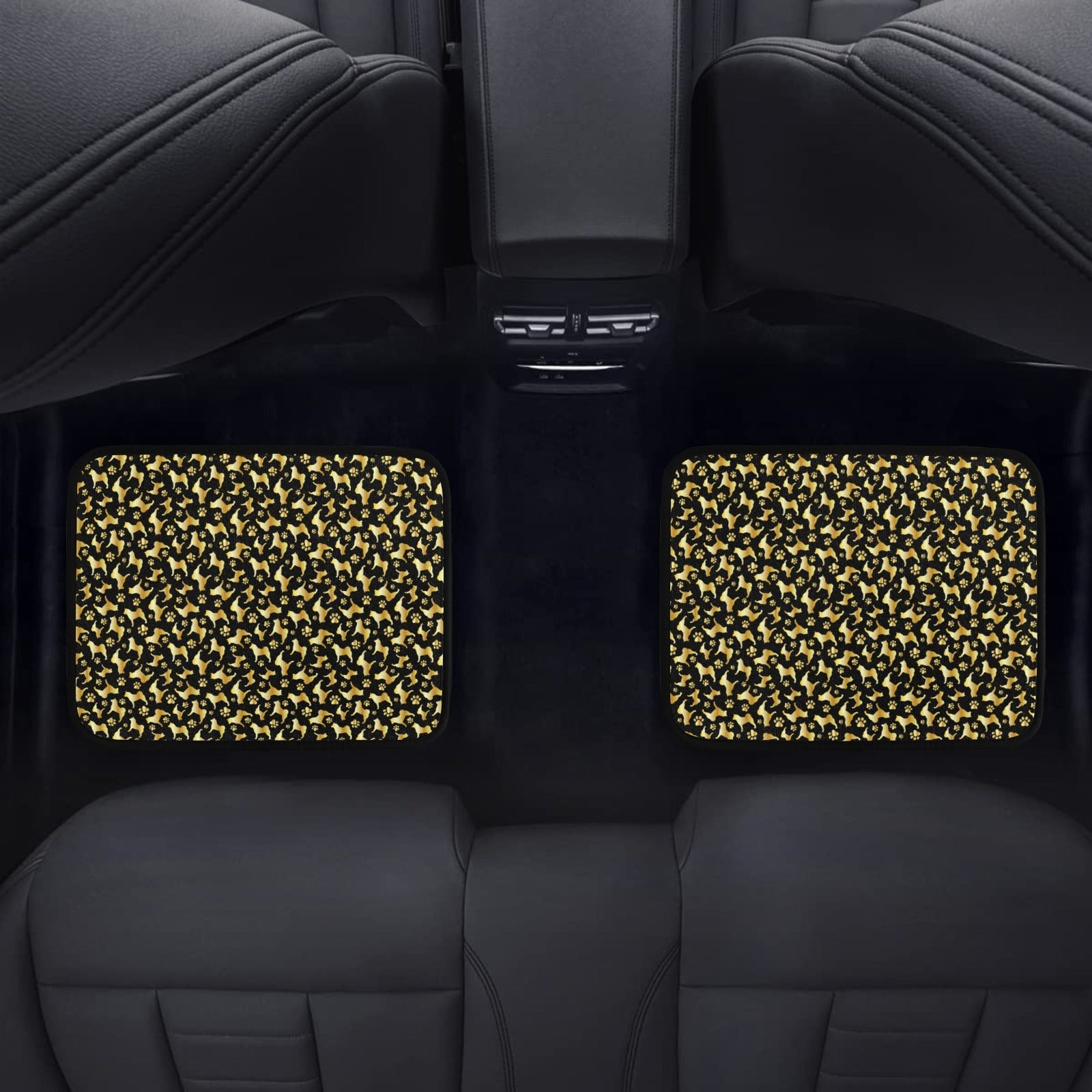 Custom Back Seat Car Mats (2pcs) - WagALotBowWow