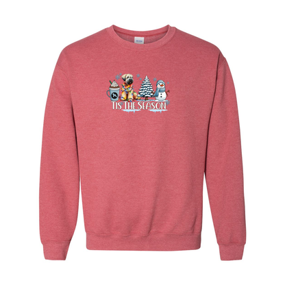 SCWT Tis The Season Winter Heavy Blend Crewneck Sweatshirt - WagALotBowWow