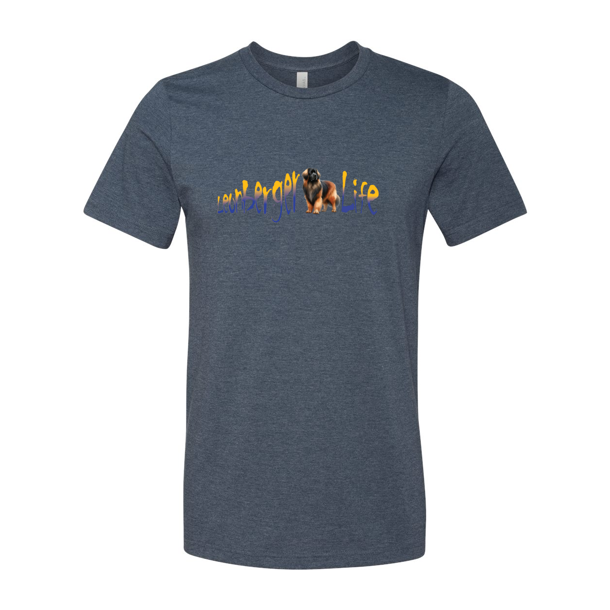 Leonberger Life YellowBlue Unisex Short Sleeve Jersey Tee - WagALotBowWow
