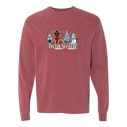 Leonberger Tis The Season Winter Long Sleeve T-Shirt - WagALotBowWow