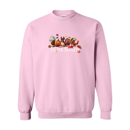 Boxer Tis The Season Turkey Heavy Blend Crewneck Sweatshirt - WagALotBowWow