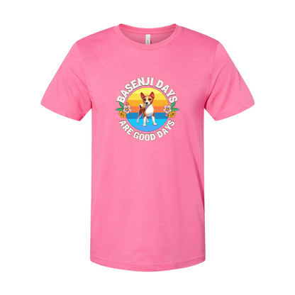 Basenji Days Are Good Days SS T-shirt - WagALotBowWow