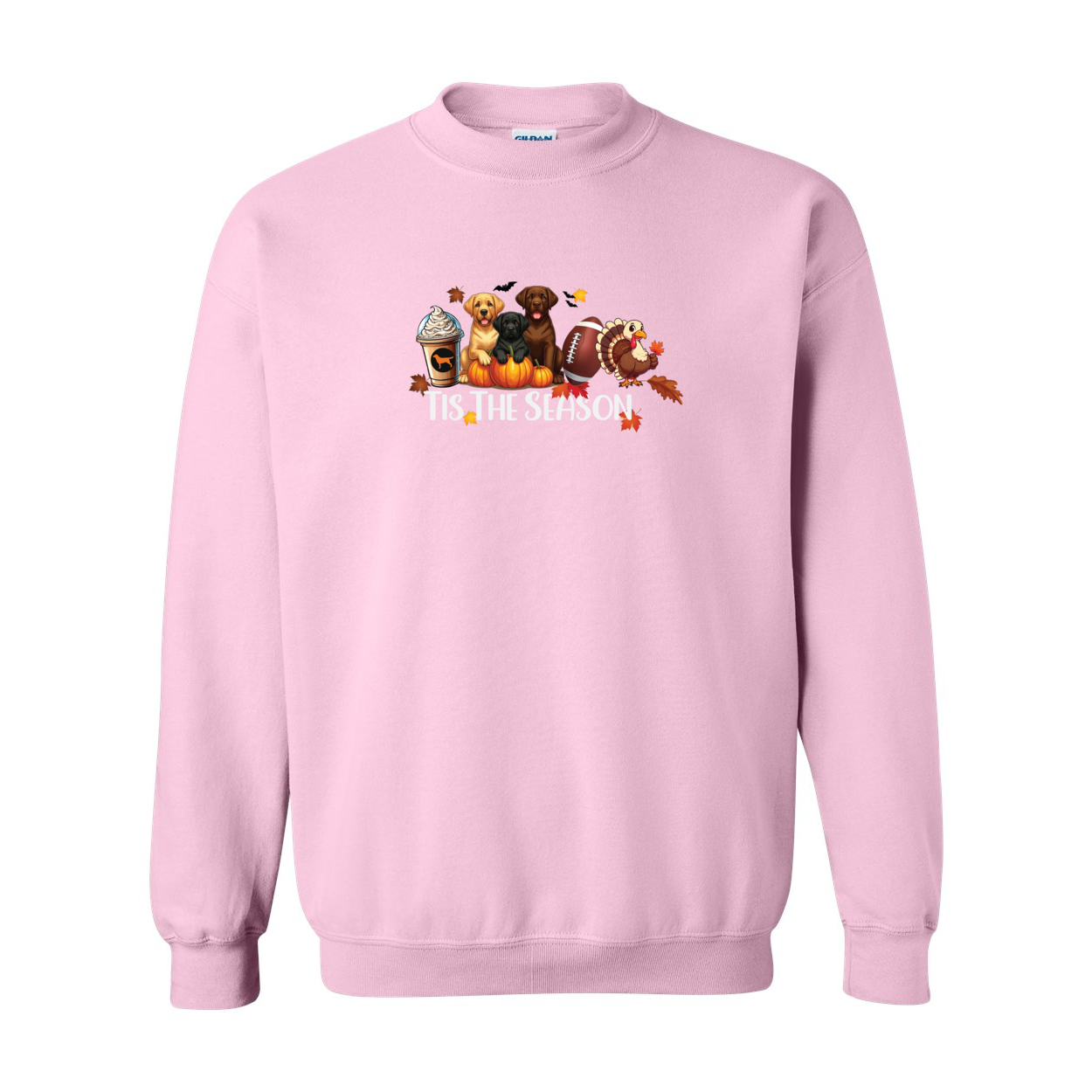 Labrador Tis The Season Fall Heavy Blend Crewneck Sweatshirt - WagALotBowWow